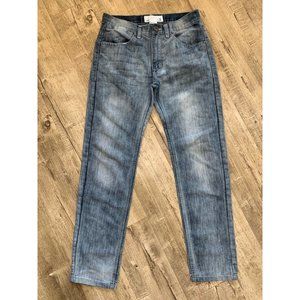Paper Denim & Cloth Slim Straight Denim Jeans Stonewashed Blue Men's Size 30/32